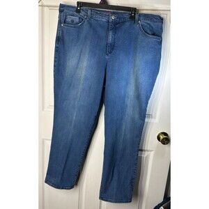 Gloria Vanderbilt Women's Size 22W Amanda Stretch Material Comfy Denim Med Wash